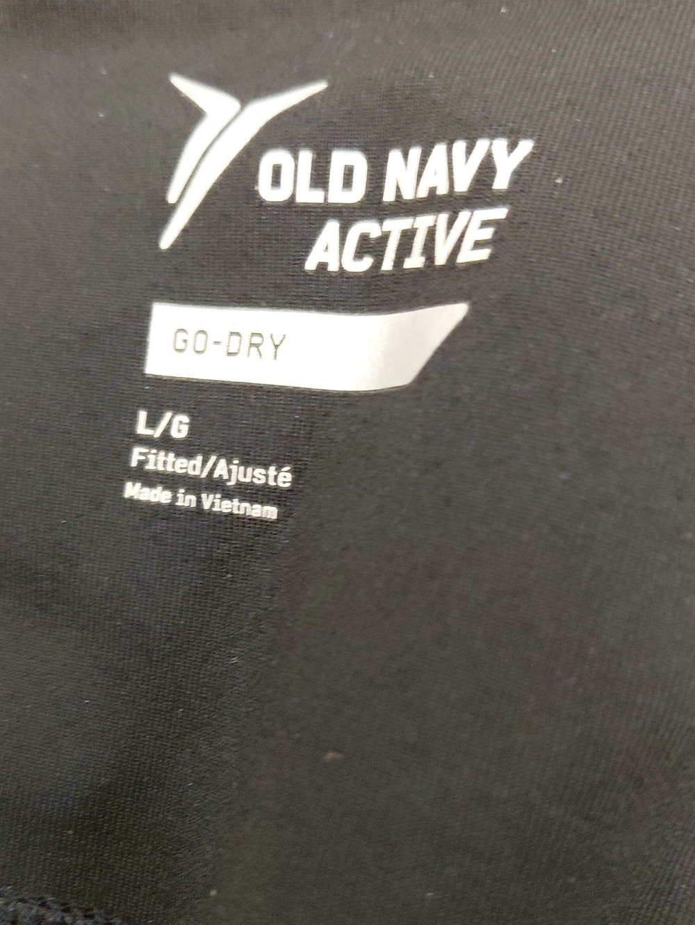Old Navy Black Active Go-Dry Performance Tee